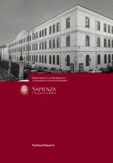 Department of Computer and system sciences Antonio Ruberti technical reports - home page